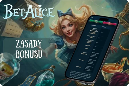 Warunki bonusowe BetAlice dotyczące ograniczeń i kwalifikujących się gier