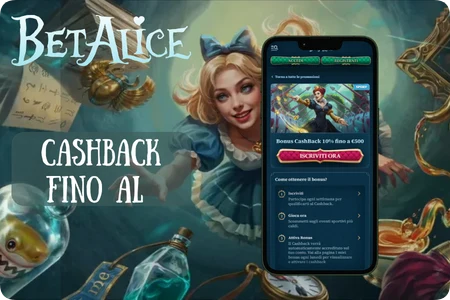 BetAlice Cashback fino al 25% per i giocatori in Italia