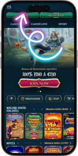 Sito ufficiale BetAlice Casino per effettuare il login dall’Italia.