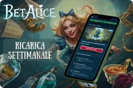 BetAlice ricarica settimanale per i giocatori in Italia