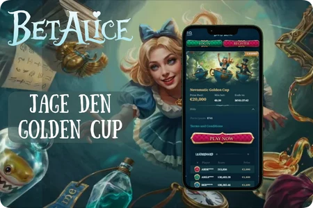 BetAlice Novomatic Golden Cup Turnier mit €20.000 Preispool für Spieler aus Deutschland
