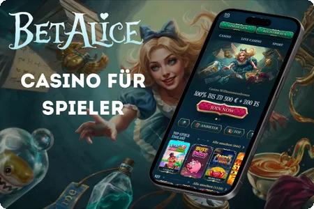 BetAlice Casino für Spieler aus Deutschland auf dem Smartphone