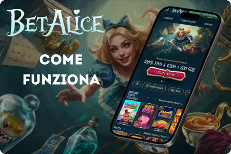 BetAlice Casino per i giocatori italiani su smartphone